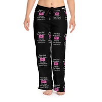 Jesus Says We Fly Soon Ticket? Women's Comfy Pants, Black-KVOM