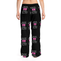 Jesus Says We Fly Soon Ticket? Women's Comfy Pants, Black-KVOM