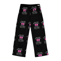 Jesus Says We Fly Soon Ticket? Women's Comfy Pants, Black-KVOM