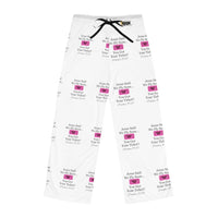 Jesus Says We Fly Soon Ticket? Women's Comfy Pants, White-KVOM