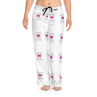 Jesus Says We Fly Soon Ticket? Women's Comfy Pants, White-KVOM