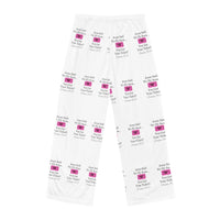 Jesus Says We Fly Soon Ticket? Women's Comfy Pants, White-KVOM