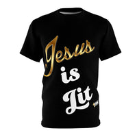 Jesus is Lit Branded Men's T-Shirt, Regular Fit-KVOM KVOM Christian Clothing; Women’s Clothing; Women’s T-Shirts; Men's Clothing; Men's T-Shirts, Hoodies Sale; Ladies Tops; Ladies Dresses; Floral Tops; Floral Dresses; Flower Clothes; Activewear; Glorious; Psalms; Blessings On Blessings; Teens Clothing; Christian Book Store; Girl’s Clothing Sale; Mother’s Day Sale; Gifts For Sister; Christian Gifts; Gifts for Daughter; Spring Sale; Clearance Sale; Jesus; Christ Is King; Holy Ghost; God Got Me; Spiritual Warr