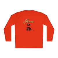 Jesus is Lit Men's Activewear Long Sleeve T-Shirt-KVOM KVOM Christian Clothing; Women’s Clothing; Women’s T-Shirts; Men's Clothing; Men's T-Shirts, Hoodies Sale; Ladies Tops; Ladies Dresses; Floral Tops; Floral Dresses; Flower Clothes; Activewear; Glorious; Psalms; Blessings On Blessings; Teens Clothing; Christian Book Store; Girl’s Clothing Sale; Mother’s Day Sale; Gifts For Sister; Christian Gifts; Gifts for Daughter; Spring Sale; Clearance Sale; Jesus; Christ Is King; Holy Ghost; God Got Me; Spiritual Wa