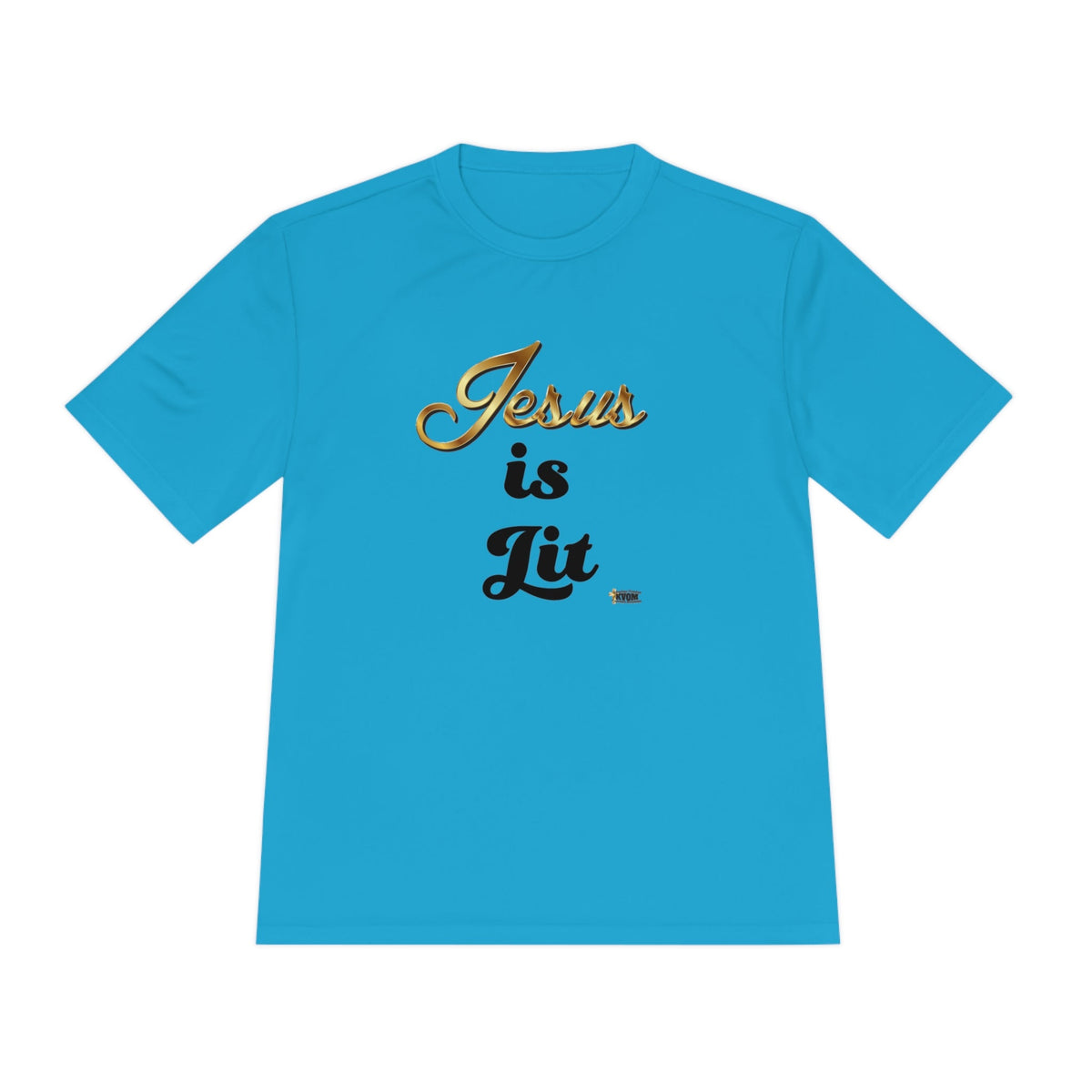 Jesus is Lit Men's Moisture Wicking Sports Tee-KVOM KVOM Christian Clothing; Women’s Clothing; Women’s T-Shirts; Men's Clothing; Men's T-Shirts, Hoodies Sale; Ladies Tops; Ladies Dresses; Floral Tops; Floral Dresses; Flower Clothes; Activewear; Glorious; Psalms; Blessings On Blessings; Teens Clothing; Christian Book Store; Girl’s Clothing Sale; Mother’s Day Sale; Gifts For Sister; Christian Gifts; Gifts for Daughter; Spring Sale; Clearance Sale; Jesus; Christ Is King; Holy Ghost; God Got Me; Spiritual Warri