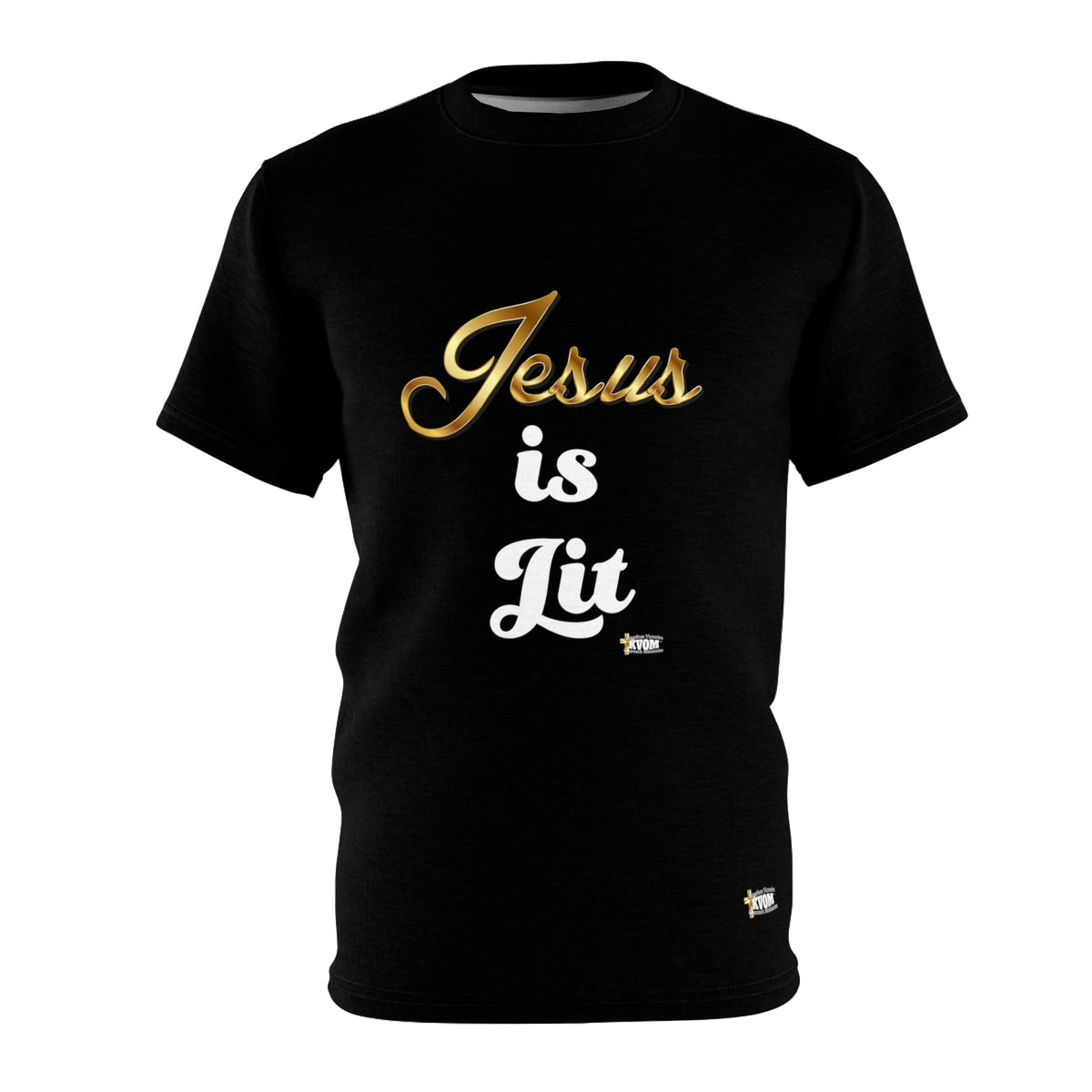 Jesus is Lit Men's T-Shirt, Regular Fit-KVOM KVOM Christian Clothing; Women’s Clothing; Women’s T-Shirts; Men's Clothing; Men's T-Shirts, Hoodies Sale; Ladies Tops; Ladies Dresses; Floral Tops; Floral Dresses; Flower Clothes; Activewear; Glorious; Psalms; Blessings On Blessings; Teens Clothing; Christian Book Store; Girl’s Clothing Sale; Mother’s Day Sale; Gifts For Sister; Christian Gifts; Gifts for Daughter; Spring Sale; Clearance Sale; Jesus; Christ Is King; Holy Ghost; God Got Me; Spiritual Warrior; Pro