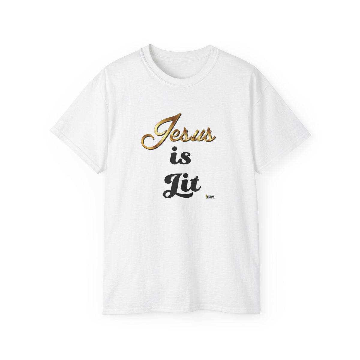 Jesus is Lit Unisex Ultra Cotton Tee-KVOM KVOM Christian Clothing; Women’s Clothing; Women’s T-Shirts; Men's Clothing; Men's T-Shirts, Hoodies Sale; Ladies Tops; Ladies Dresses; Floral Tops; Floral Dresses; Flower Clothes; Activewear; Glorious; Psalms; Blessings On Blessings; Teens Clothing; Christian Book Store; Girl’s Clothing Sale; Mother’s Day Sale; Gifts For Sister; Christian Gifts; Gifts for Daughter; Spring Sale; Clearance Sale; Jesus; Christ Is King; Holy Ghost; God Got Me; Spiritual Warrior; Prophe