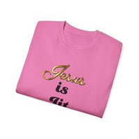 Jesus is Lit Unisex Ultra Cotton Tee-KVOM KVOM Christian Clothing; Women’s Clothing; Women’s T-Shirts; Men's Clothing; Men's T-Shirts, Hoodies Sale; Ladies Tops; Ladies Dresses; Floral Tops; Floral Dresses; Flower Clothes; Activewear; Glorious; Psalms; Blessings On Blessings; Teens Clothing; Christian Book Store; Girl’s Clothing Sale; Mother’s Day Sale; Gifts For Sister; Christian Gifts; Gifts for Daughter; Spring Sale; Clearance Sale; Jesus; Christ Is King; Holy Ghost; God Got Me; Spiritual Warrior; Prophe