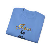 Jesus is Lit Unisex Ultra Cotton Tee-KVOM KVOM Christian Clothing; Women’s Clothing; Women’s T-Shirts; Men's Clothing; Men's T-Shirts, Hoodies Sale; Ladies Tops; Ladies Dresses; Floral Tops; Floral Dresses; Flower Clothes; Activewear; Glorious; Psalms; Blessings On Blessings; Teens Clothing; Christian Book Store; Girl’s Clothing Sale; Mother’s Day Sale; Gifts For Sister; Christian Gifts; Gifts for Daughter; Spring Sale; Clearance Sale; Jesus; Christ Is King; Holy Ghost; God Got Me; Spiritual Warrior; Prophe