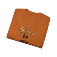 Jesus is Lit Unisex Ultra Cotton Tee-KVOM KVOM Christian Clothing; Women’s Clothing; Women’s T-Shirts; Men's Clothing; Men's T-Shirts, Hoodies Sale; Ladies Tops; Ladies Dresses; Floral Tops; Floral Dresses; Flower Clothes; Activewear; Glorious; Psalms; Blessings On Blessings; Teens Clothing; Christian Book Store; Girl’s Clothing Sale; Mother’s Day Sale; Gifts For Sister; Christian Gifts; Gifts for Daughter; Spring Sale; Clearance Sale; Jesus; Christ Is King; Holy Ghost; God Got Me; Spiritual Warrior; Prophe