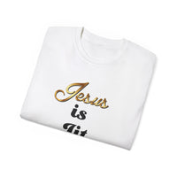 Jesus is Lit Unisex Ultra Cotton Tee-KVOM KVOM Christian Clothing; Women’s Clothing; Women’s T-Shirts; Men's Clothing; Men's T-Shirts, Hoodies Sale; Ladies Tops; Ladies Dresses; Floral Tops; Floral Dresses; Flower Clothes; Activewear; Glorious; Psalms; Blessings On Blessings; Teens Clothing; Christian Book Store; Girl’s Clothing Sale; Mother’s Day Sale; Gifts For Sister; Christian Gifts; Gifts for Daughter; Spring Sale; Clearance Sale; Jesus; Christ Is King; Holy Ghost; God Got Me; Spiritual Warrior; Prophe