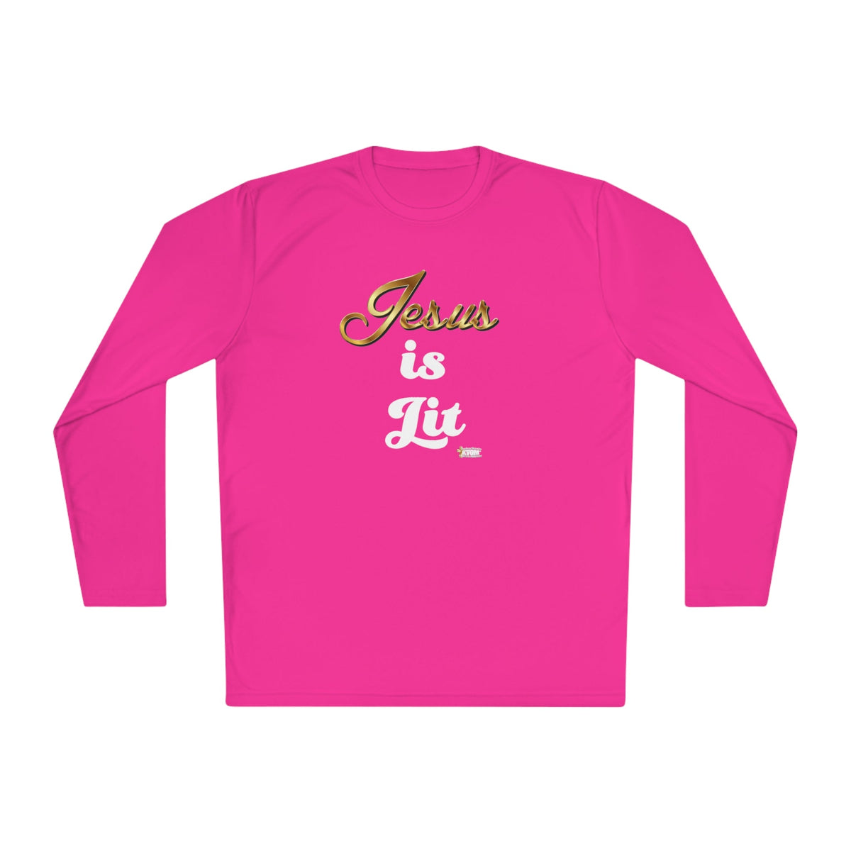 Jesus is Lit Women's Activewear Long Sleeve T-Shirt, Plus Size-KVOM KVOM Christian Clothing; Women’s Clothing; Women’s T-Shirts; Men's Clothing; Men's T-Shirts, Hoodies Sale; Ladies Tops; Ladies Dresses; Floral Tops; Floral Dresses; Flower Clothes; Activewear; Glorious; Psalms; Blessings On Blessings; Teens Clothing; Christian Book Store; Girl’s Clothing Sale; Mother’s Day Sale; Gifts For Sister; Christian Gifts; Gifts for Daughter; Spring Sale; Clearance Sale; Jesus; Christ Is King; Holy Ghost; God Got Me;