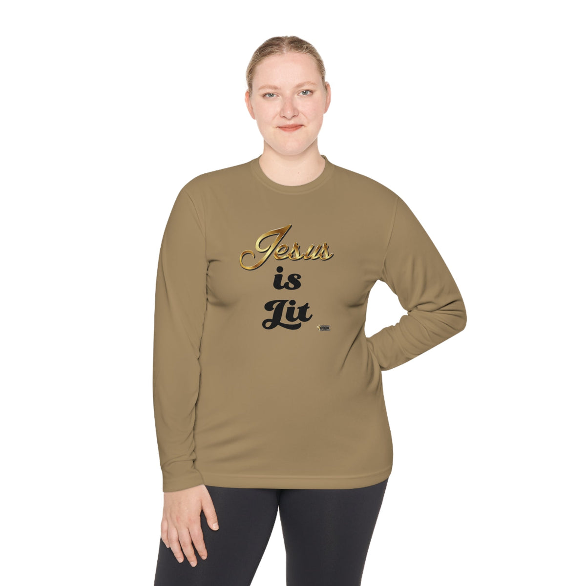 Jesus is Lit Women's Activewear Long Sleeve T-Shirt, Plus Size-KVOM KVOM Christian Clothing; Women’s Clothing; Women’s T-Shirts; Men's Clothing; Men's T-Shirts, Hoodies Sale; Ladies Tops; Ladies Dresses; Floral Tops; Floral Dresses; Flower Clothes; Activewear; Glorious; Psalms; Blessings On Blessings; Teens Clothing; Christian Book Store; Girl’s Clothing Sale; Mother’s Day Sale; Gifts For Sister; Christian Gifts; Gifts for Daughter; Spring Sale; Clearance Sale; Jesus; Christ Is King; Holy Ghost; God Got Me;