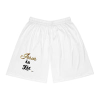 Jesus is Lit Women's Activewear Shorts, White-KVOM KVOM Christian Clothing; Women’s Clothing; Women’s T-Shirts; Men's Clothing; Men's T-Shirts, Hoodies Sale; Ladies Tops; Ladies Dresses; Floral Tops; Floral Dresses; Flower Clothes; Activewear; Glorious; Psalms; Blessings On Blessings; Teens Clothing; Christian Book Store; Girl’s Clothing Sale; Mother’s Day Sale; Gifts For Sister; Christian Gifts; Gifts for Daughter; Spring Sale; Clearance Sale; Jesus; Christ Is King; Holy Ghost; God Got Me; Spiritual Warrio