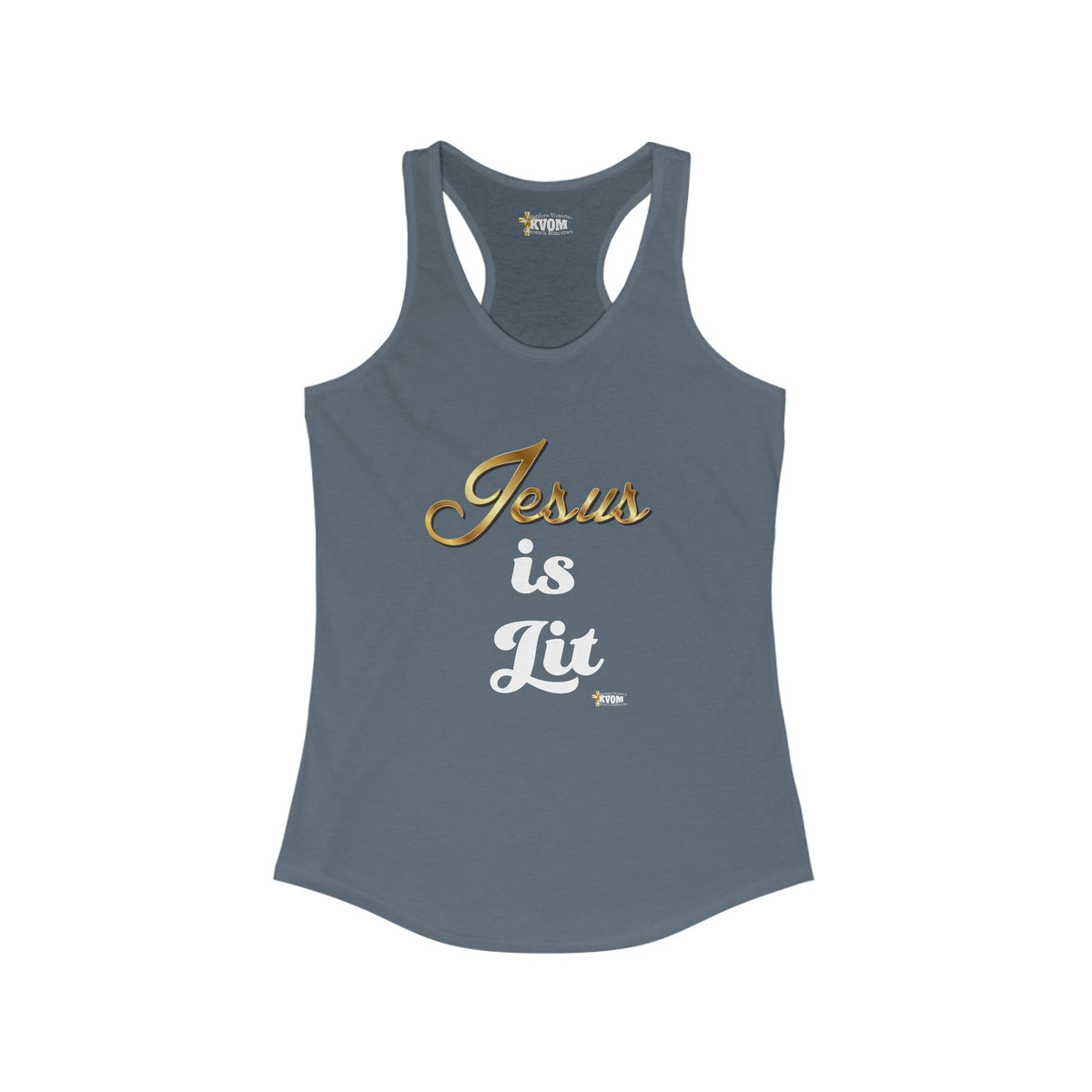 Jesus is Lit Women's Ideal Racerback Tank-KVOM KVOM Christian Clothing; Women’s Clothing; Women’s T-Shirts; Men's Clothing; Men's T-Shirts, Hoodies Sale; Ladies Tops; Ladies Dresses; Floral Tops; Floral Dresses; Flower Clothes; Activewear; Glorious; Psalms; Blessings On Blessings; Teens Clothing; Christian Book Store; Girl’s Clothing Sale; Mother’s Day Sale; Gifts For Sister; Christian Gifts; Gifts for Daughter; Spring Sale; Clearance Sale; Jesus; Christ Is King; Holy Ghost; God Got Me; Spiritual Warrior; P