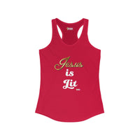 Jesus is Lit Women's Ideal Racerback Tank-KVOM KVOM Christian Clothing; Women’s Clothing; Women’s T-Shirts; Men's Clothing; Men's T-Shirts, Hoodies Sale; Ladies Tops; Ladies Dresses; Floral Tops; Floral Dresses; Flower Clothes; Activewear; Glorious; Psalms; Blessings On Blessings; Teens Clothing; Christian Book Store; Girl’s Clothing Sale; Mother’s Day Sale; Gifts For Sister; Christian Gifts; Gifts for Daughter; Spring Sale; Clearance Sale; Jesus; Christ Is King; Holy Ghost; God Got Me; Spiritual Warrior; P