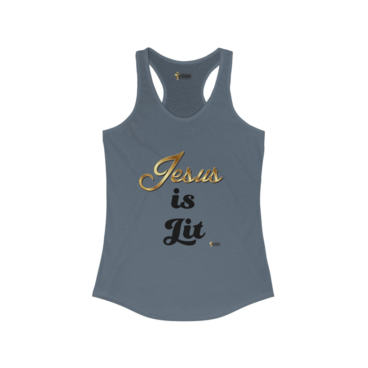 Jesus is Lit Women's Racerback Tank-KVOM KVOM Christian Clothing; Women’s Clothing; Women’s T-Shirts; Men's Clothing; Men's T-Shirts, Hoodies Sale; Ladies Tops; Ladies Dresses; Floral Tops; Floral Dresses; Flower Clothes; Activewear; Glorious; Psalms; Blessings On Blessings; Teens Clothing; Christian Book Store; Girl’s Clothing Sale; Mother’s Day Sale; Gifts For Sister; Christian Gifts; Gifts for Daughter; Spring Sale; Clearance Sale; Jesus; Christ Is King; Holy Ghost; God Got Me; Spiritual Warrior; Prophet