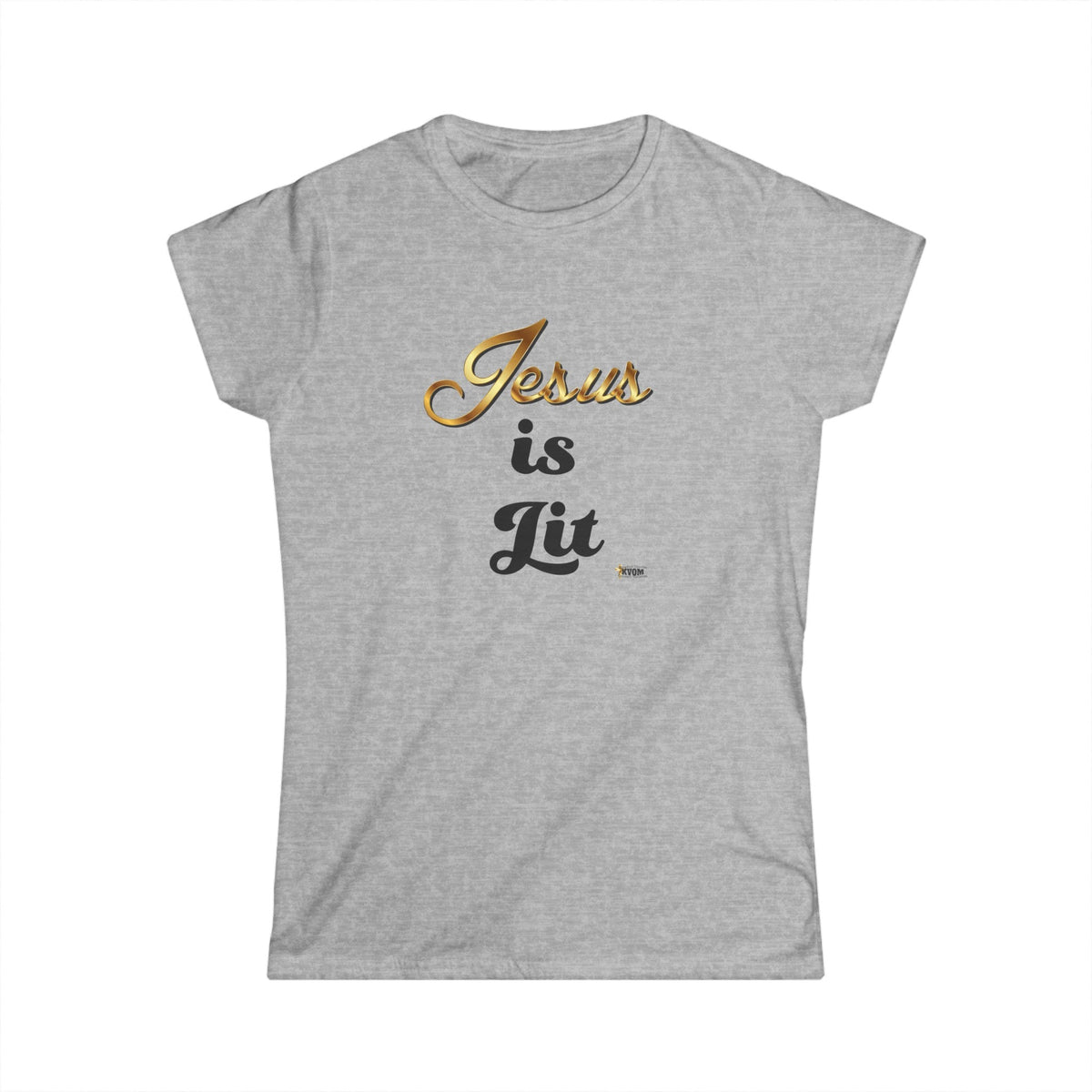 Jesus is Lit Women's Softstyle Tee-KVOM KVOM Christian Clothing; Women’s Clothing; Women’s T-Shirts; Men's Clothing; Men's T-Shirts, Hoodies Sale; Ladies Tops; Ladies Dresses; Floral Tops; Floral Dresses; Flower Clothes; Activewear; Glorious; Psalms; Blessings On Blessings; Teens Clothing; Christian Book Store; Girl’s Clothing Sale; Mother’s Day Sale; Gifts For Sister; Christian Gifts; Gifts for Daughter; Spring Sale; Clearance Sale; Jesus; Christ Is King; Holy Ghost; God Got Me; Spiritual Warrior; Propheti