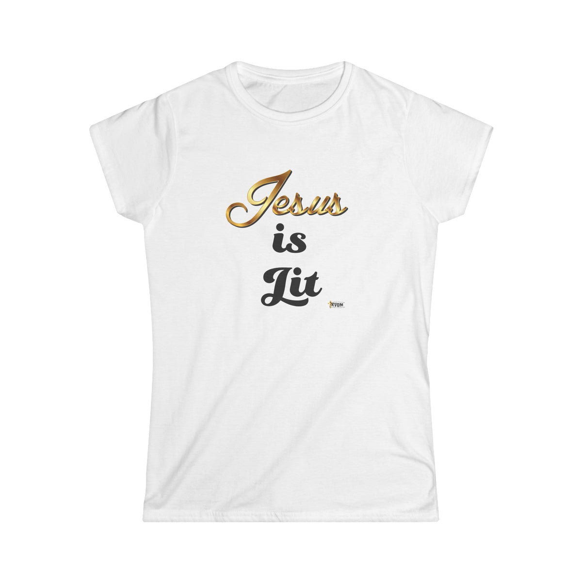 Jesus is Lit Women's Softstyle Tee-KVOM KVOM Christian Clothing; Women’s Clothing; Women’s T-Shirts; Men's Clothing; Men's T-Shirts, Hoodies Sale; Ladies Tops; Ladies Dresses; Floral Tops; Floral Dresses; Flower Clothes; Activewear; Glorious; Psalms; Blessings On Blessings; Teens Clothing; Christian Book Store; Girl’s Clothing Sale; Mother’s Day Sale; Gifts For Sister; Christian Gifts; Gifts for Daughter; Spring Sale; Clearance Sale; Jesus; Christ Is King; Holy Ghost; God Got Me; Spiritual Warrior; Propheti