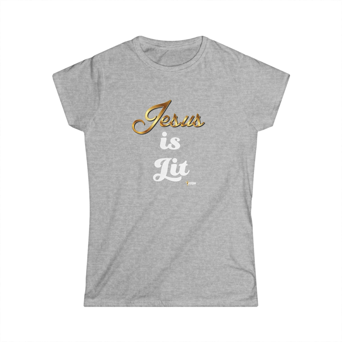 Jesus is Lit Women's Softstyle Tee-KVOM KVOM Christian Clothing; Women’s Clothing; Women’s T-Shirts; Men's Clothing; Men's T-Shirts, Hoodies Sale; Ladies Tops; Ladies Dresses; Floral Tops; Floral Dresses; Flower Clothes; Activewear; Glorious; Psalms; Blessings On Blessings; Teens Clothing; Christian Book Store; Girl’s Clothing Sale; Mother’s Day Sale; Gifts For Sister; Christian Gifts; Gifts for Daughter; Spring Sale; Clearance Sale; Jesus; Christ Is King; Holy Ghost; God Got Me; Spiritual Warrior; Propheti