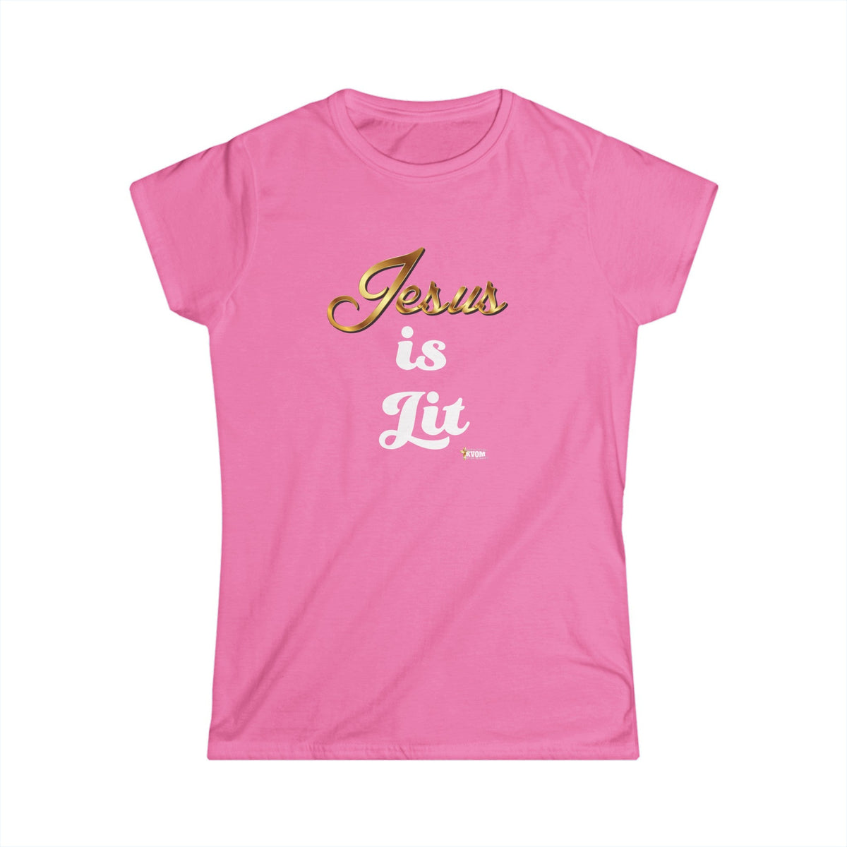 Jesus is Lit Women's Softstyle Tee-KVOM KVOM Christian Clothing; Women’s Clothing; Women’s T-Shirts; Men's Clothing; Men's T-Shirts, Hoodies Sale; Ladies Tops; Ladies Dresses; Floral Tops; Floral Dresses; Flower Clothes; Activewear; Glorious; Psalms; Blessings On Blessings; Teens Clothing; Christian Book Store; Girl’s Clothing Sale; Mother’s Day Sale; Gifts For Sister; Christian Gifts; Gifts for Daughter; Spring Sale; Clearance Sale; Jesus; Christ Is King; Holy Ghost; God Got Me; Spiritual Warrior; Propheti