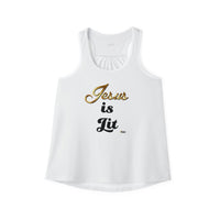 Jesus is Lit Women's Tank Top-KVOM KVOM Christian Clothing; Women’s Clothing; Women’s T-Shirts; Men's Clothing; Men's T-Shirts, Hoodies Sale; Ladies Tops; Ladies Dresses; Floral Tops; Floral Dresses; Flower Clothes; Activewear; Glorious; Psalms; Blessings On Blessings; Teens Clothing; Christian Book Store; Girl’s Clothing Sale; Mother’s Day Sale; Gifts For Sister; Christian Gifts; Gifts for Daughter; Spring Sale; Clearance Sale; Jesus; Christ Is King; Holy Ghost; God Got Me; Spiritual Warrior; Prophetic; Bl