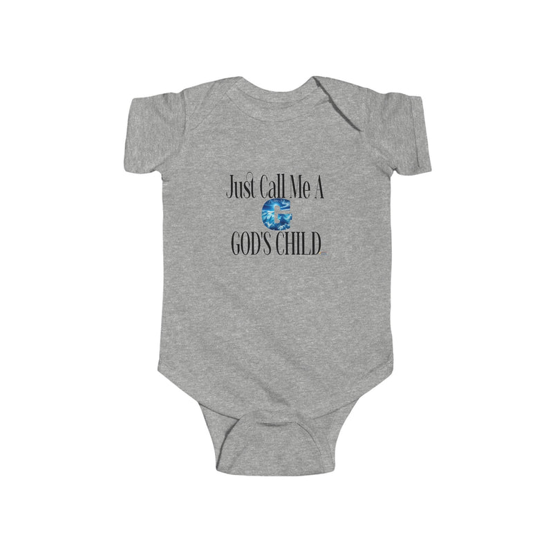 Just Call Me A G God's Child Infant Jersey Bodysuit-KVOM