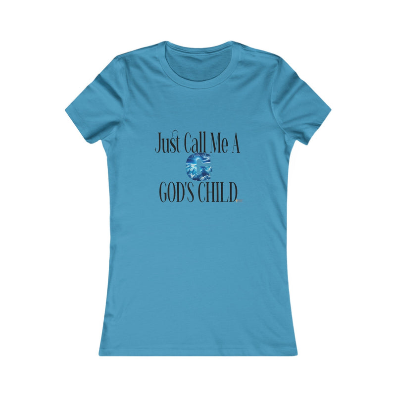 Just Call Me A G God's Child Women's Fitted Shirt-KVOM