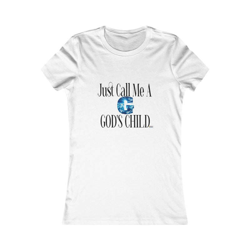 Just Call Me A G God's Child Women's Fitted Shirt-KVOM