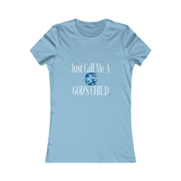 Just Call Me A G God's Child Women's Fitted T-Shirt, White Print-KVOM