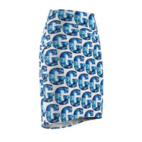 Just Call Me a G God's Child Women's Pencil Skirt, White-KVOM