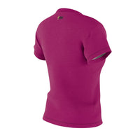 KVOM BLESSED "Stretched" Series Women's Fitted T-Shirt, Deep Berry