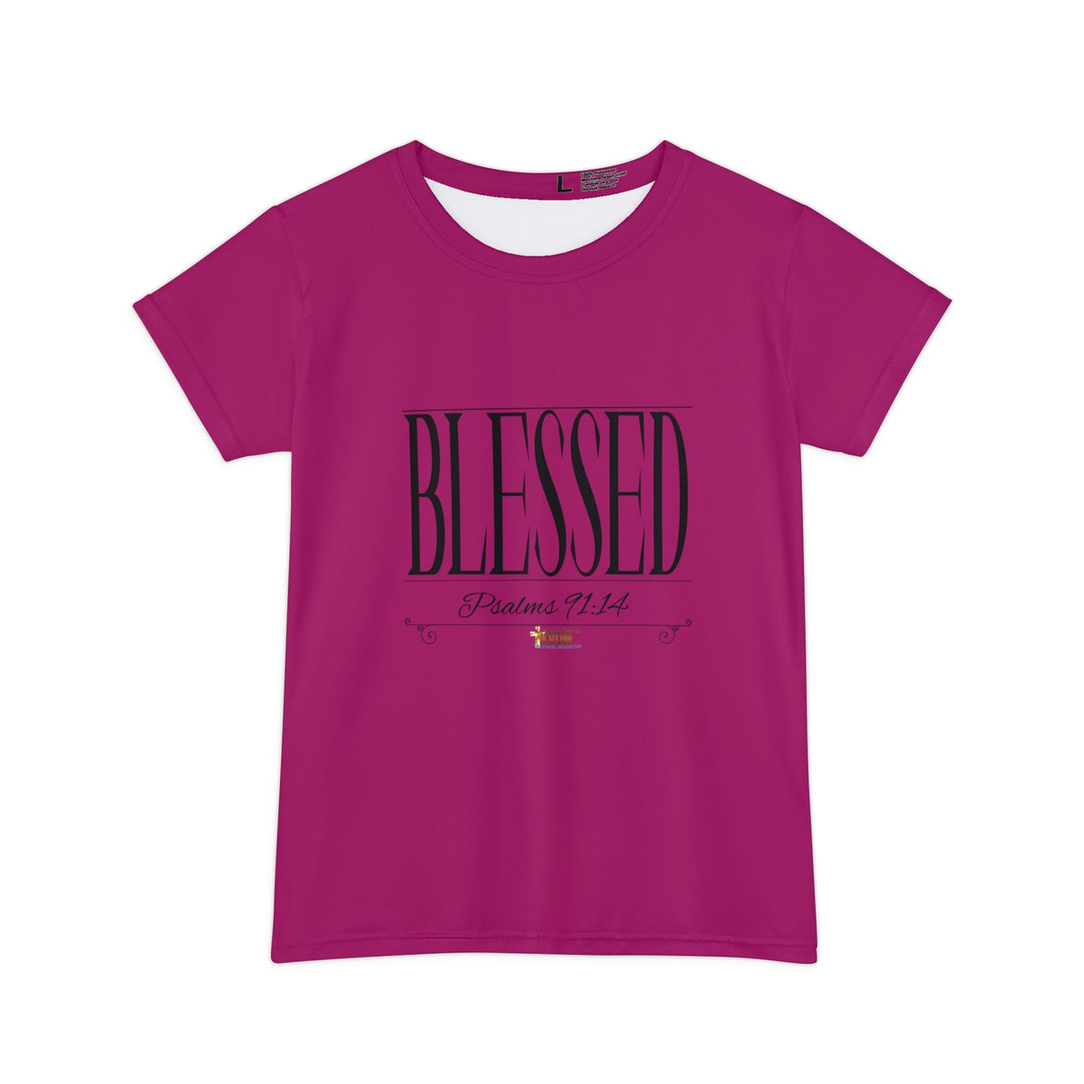 KVOM BLESSED "Stretched" Series Women's Shirt, Deep Berry