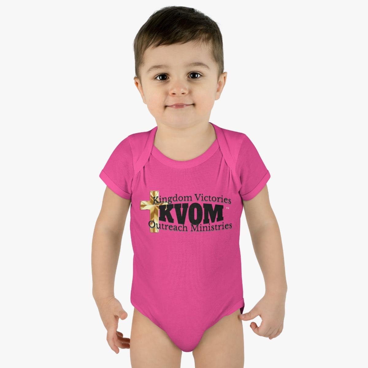 KVOM Black Logo Baby Onsie-Children's Clothing-KVOM