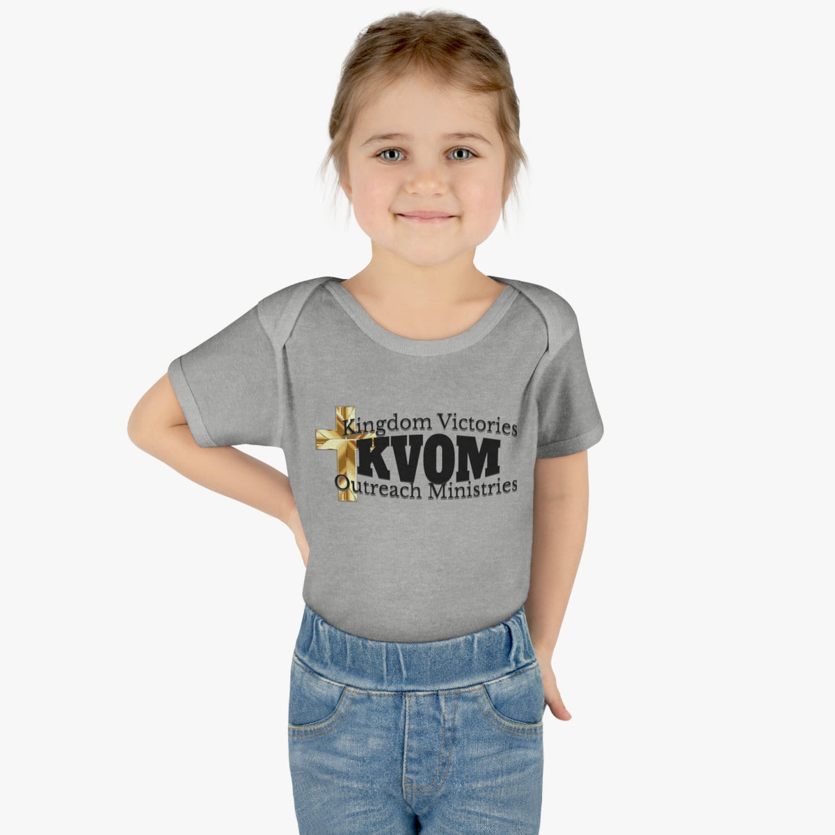 KVOM Black Logo Baby Onsie-Children's Clothing-KVOM