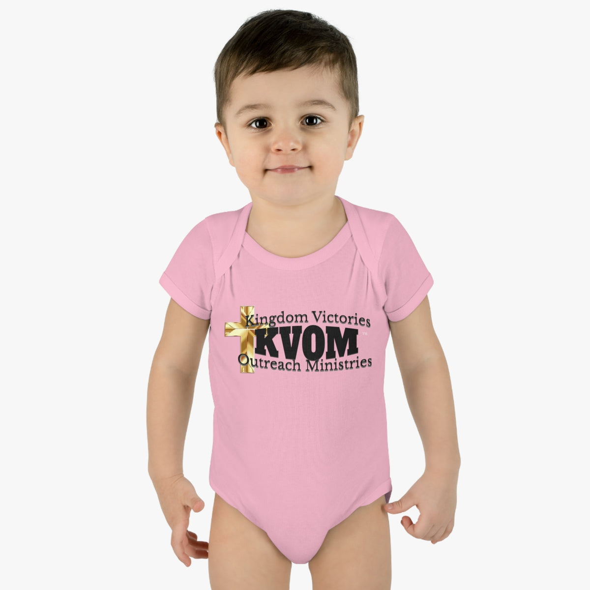 KVOM Black Logo Baby Onsie-Children's Clothing-KVOM