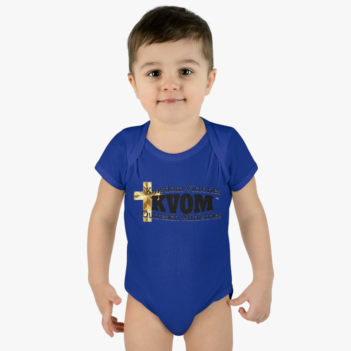 KVOM Black Logo Baby Onsie-Children's Clothing-KVOM