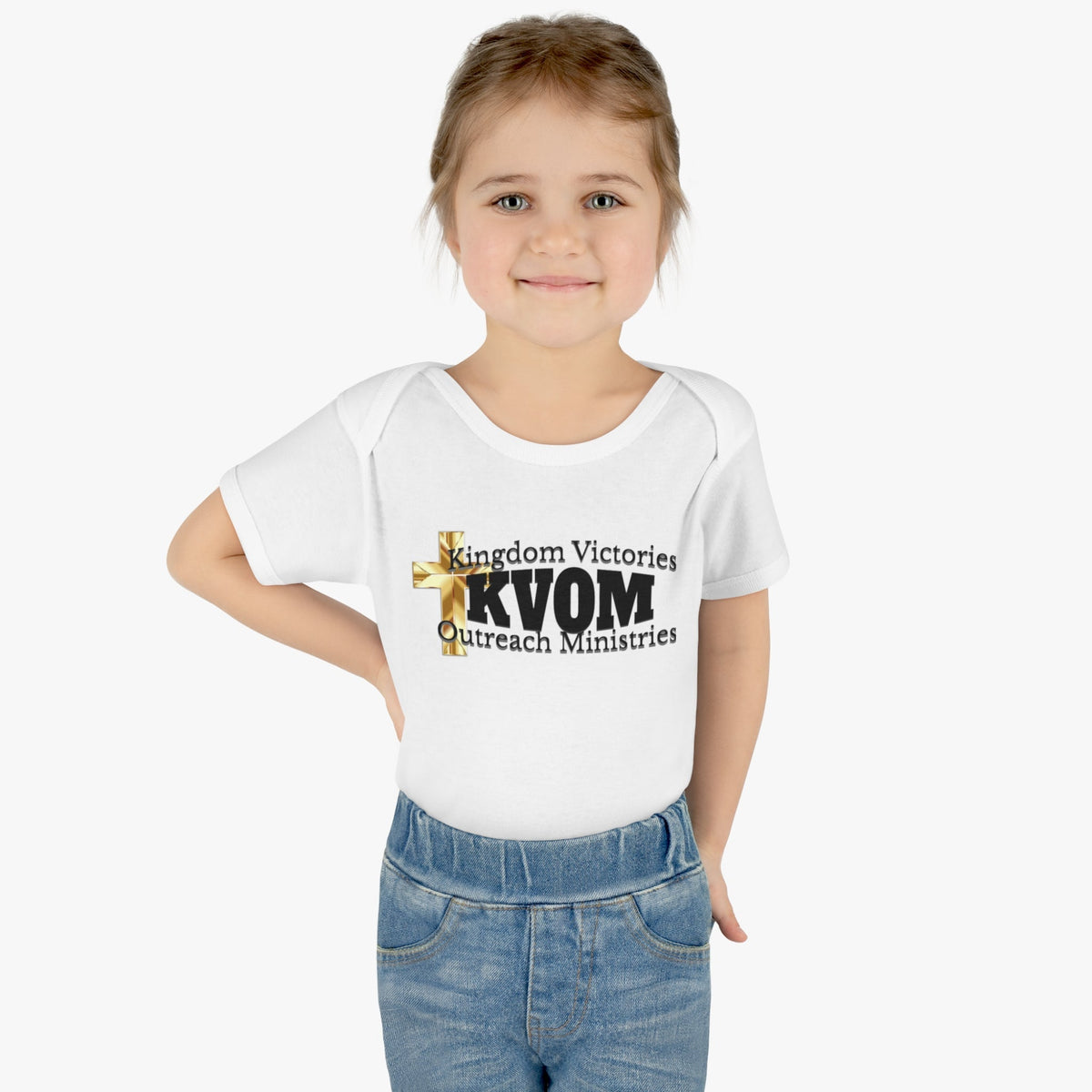 KVOM Black Logo Baby Onsie-Children's Clothing-KVOM