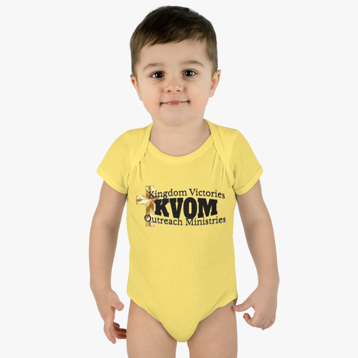 KVOM Black Logo Baby Onsie-Children's Clothing-KVOM