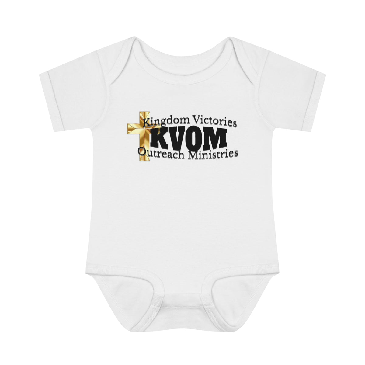 KVOM Black Logo Baby Onsie-Children's Clothing-KVOM