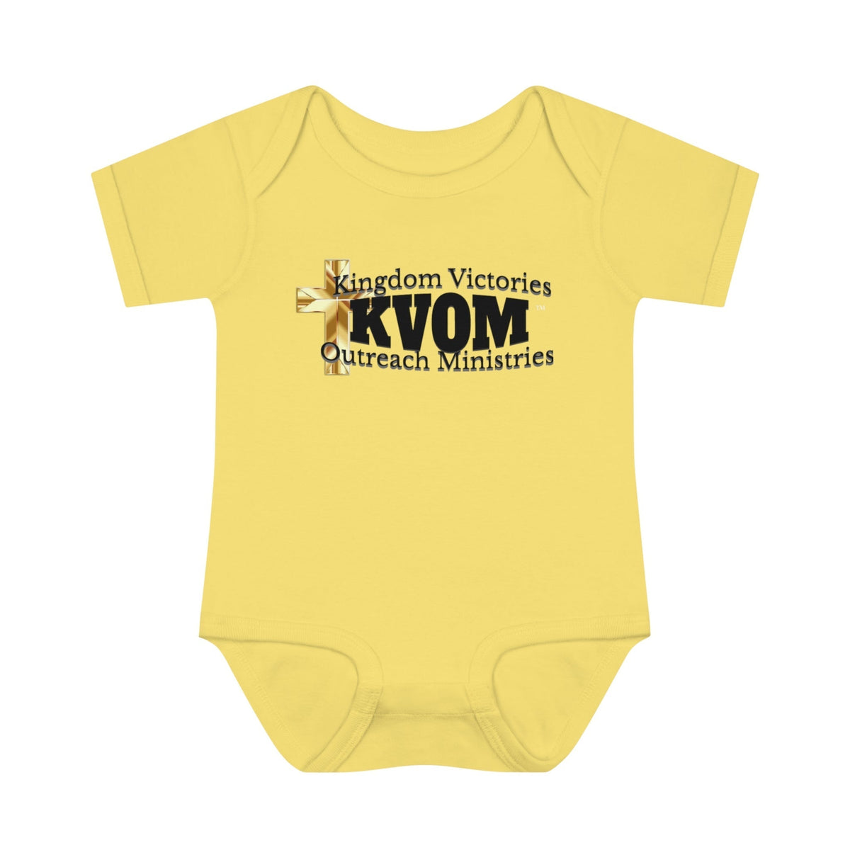 KVOM Black Logo Baby Onsie-Children's Clothing-KVOM