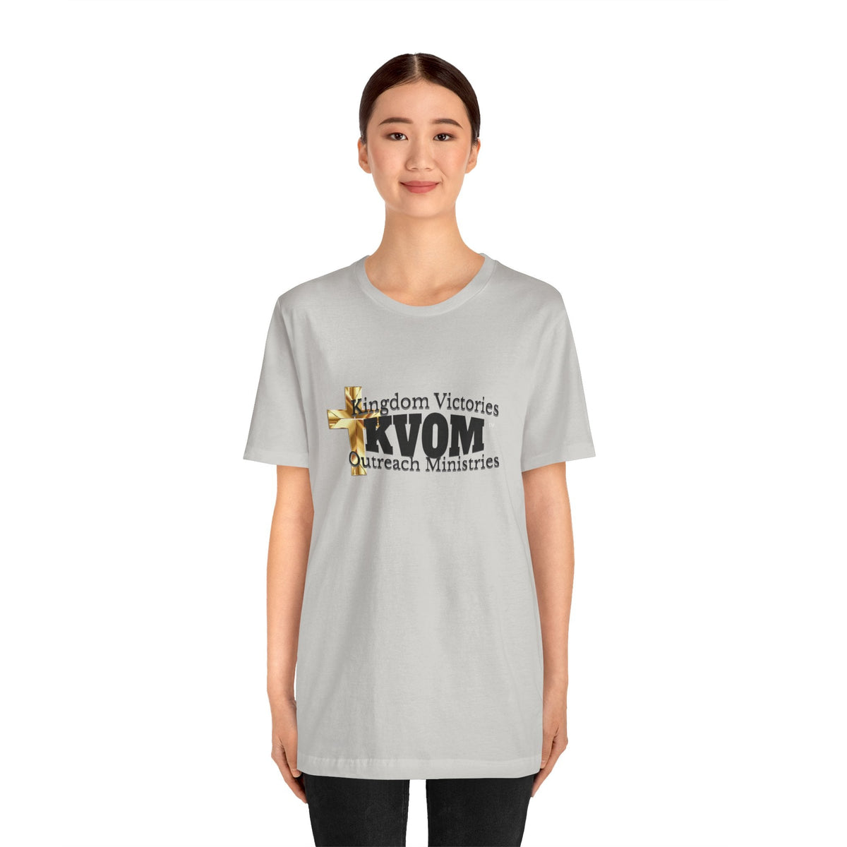 KVOM Black Logo Unisex Short Sleeve T-Shirt-KVOM