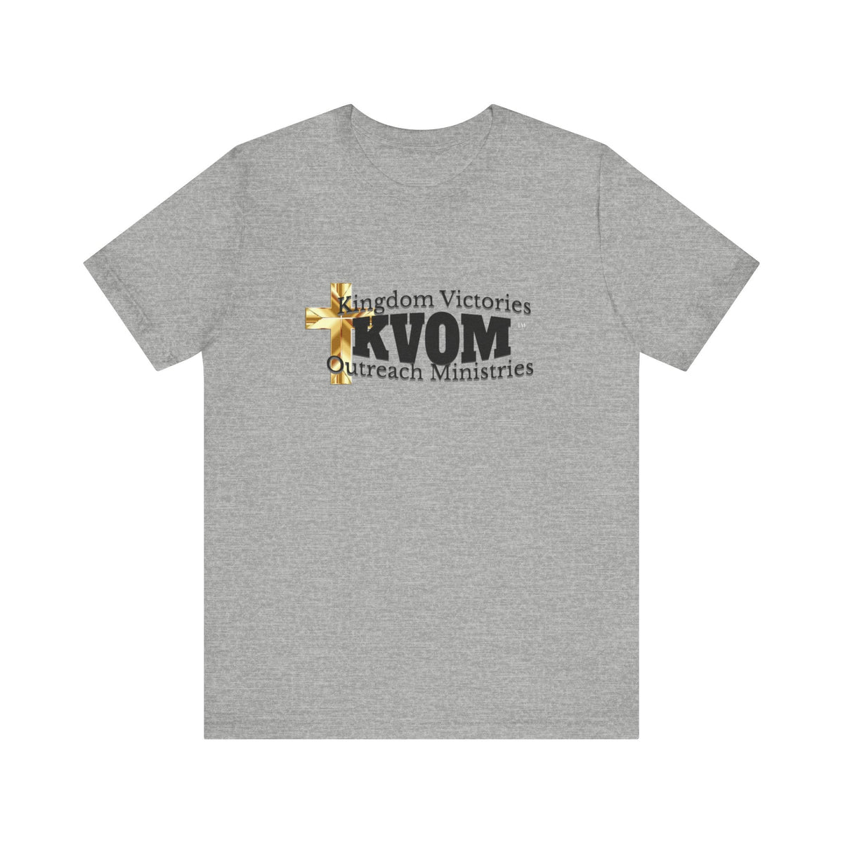 KVOM Black Logo Unisex Short Sleeve T-Shirt-KVOM