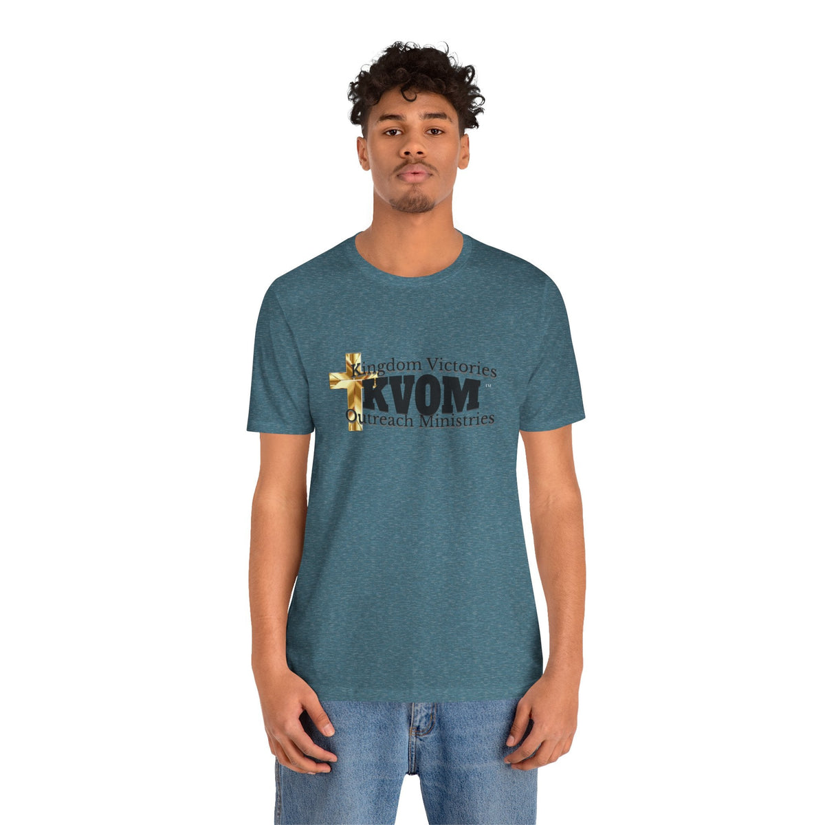 KVOM Black Logo Unisex Short Sleeve T-Shirt-KVOM