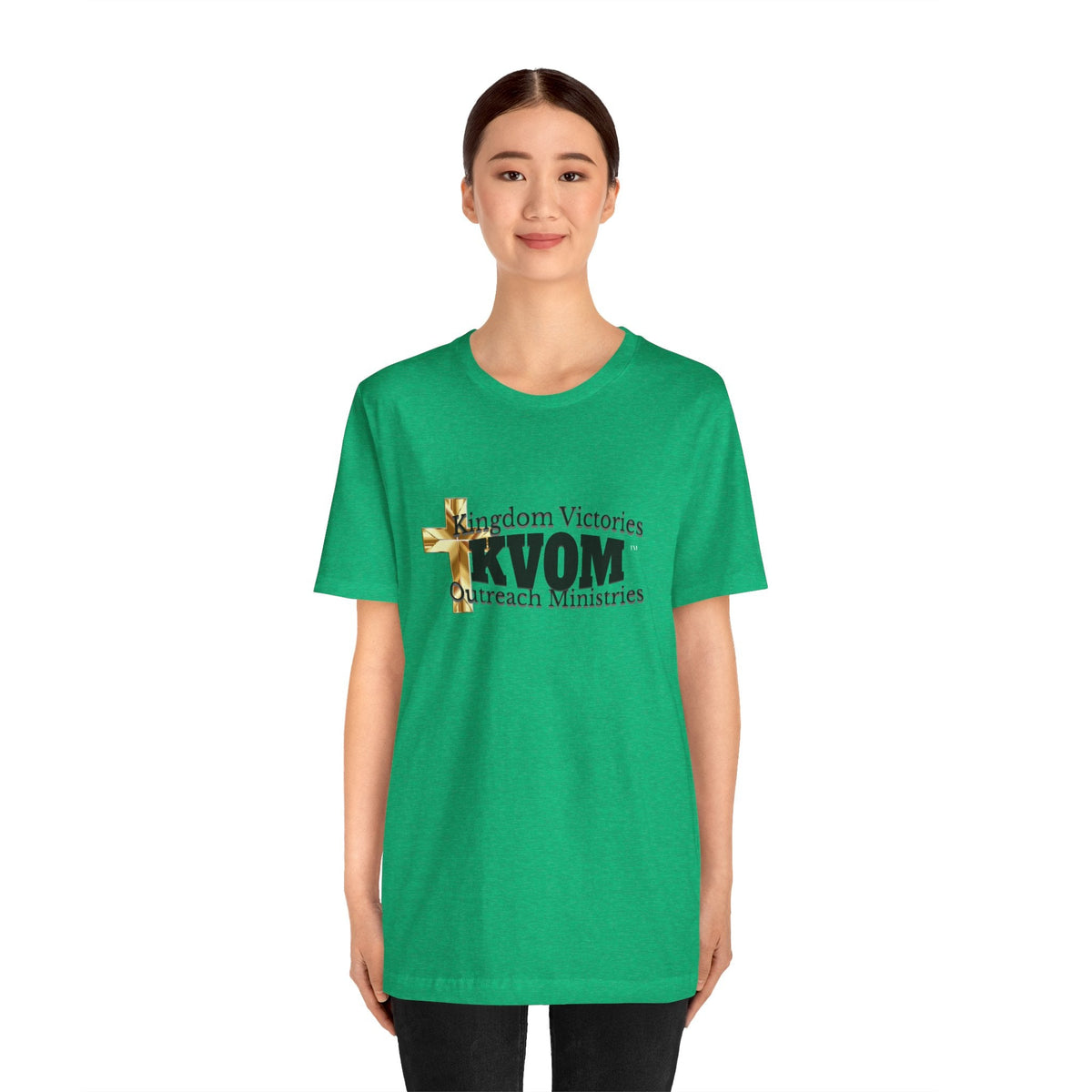 KVOM Black Logo Unisex Short Sleeve T-Shirt-KVOM