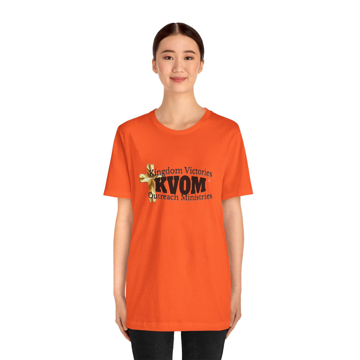 KVOM Black Logo Unisex Short Sleeve T-Shirt-KVOM