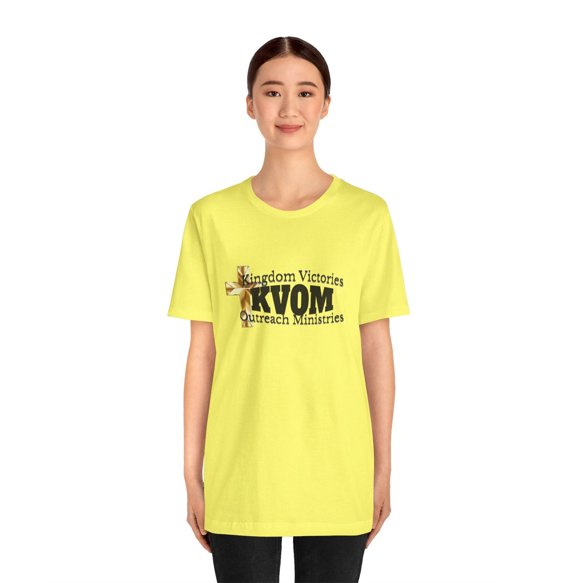 KVOM Black Logo Unisex Short Sleeve T-Shirt-KVOM