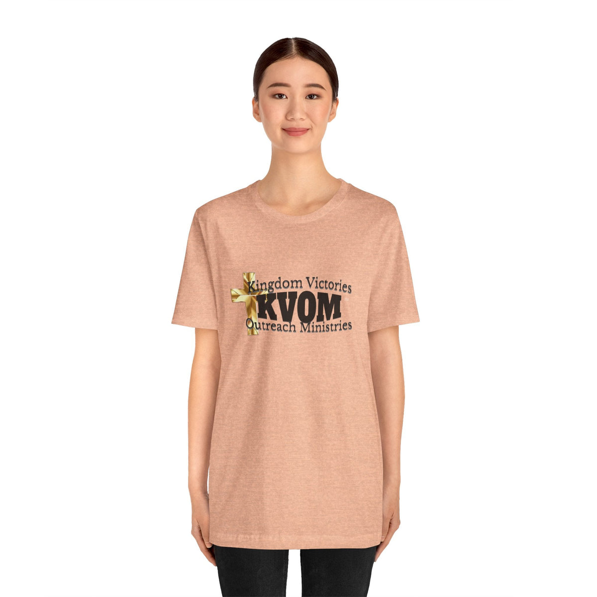 KVOM Black Logo Unisex Short Sleeve T-Shirt-KVOM