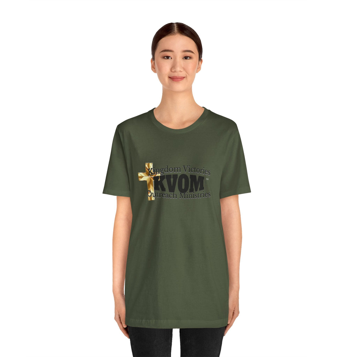 KVOM Black Logo Unisex Short Sleeve T-Shirt-KVOM