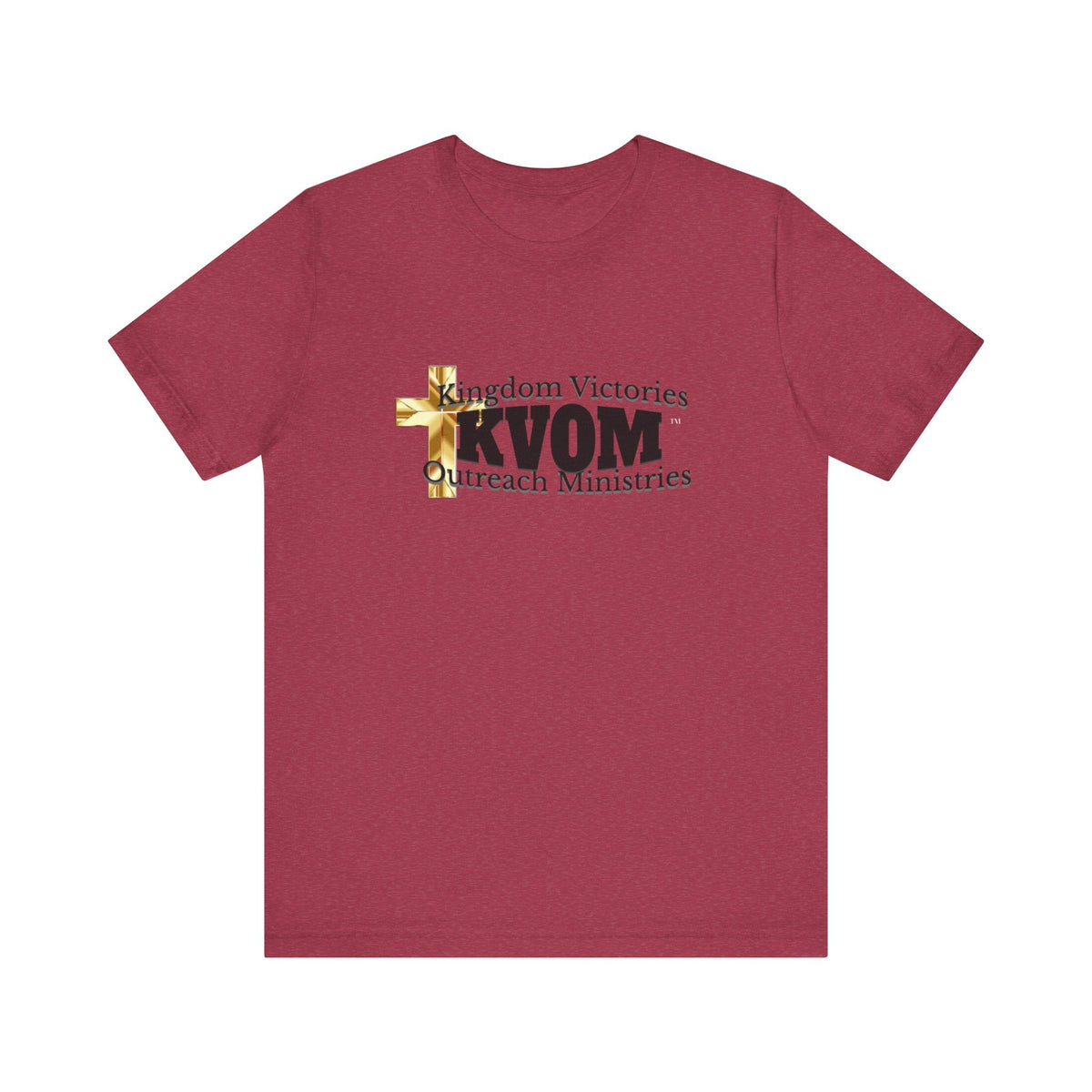 KVOM Black Logo Unisex Short Sleeve T-Shirt-KVOM